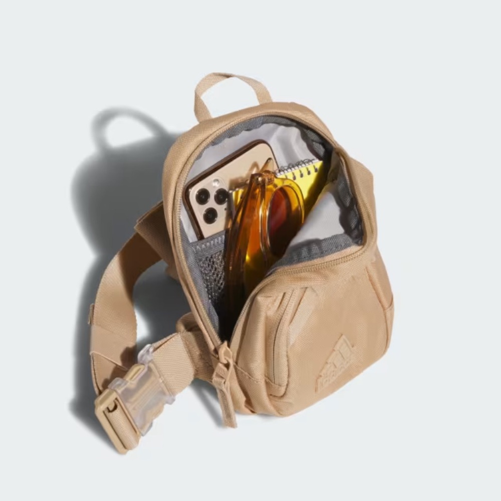 Adidas Prime Mini Sling Crossbody Bag - Tan - Picture 3 of 6